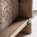 Mueble para TV de madera de mango en color marrón claro – detalle