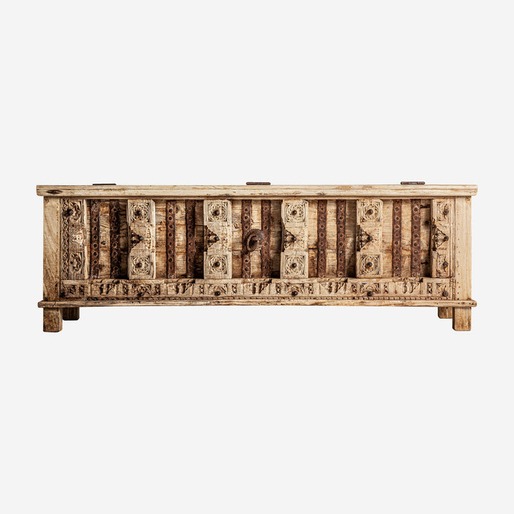 Mueble para TV de madera de mango en color marrón envejecido