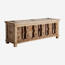 Mueble para TV de madera de mango en color marrón envejecido