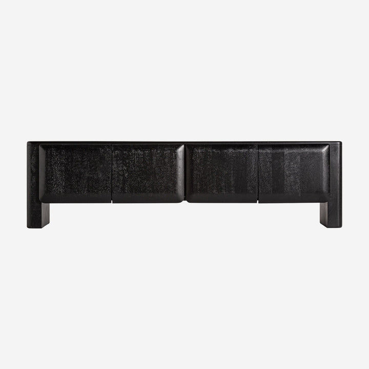 Mueble para TV de madera de mango en color negro