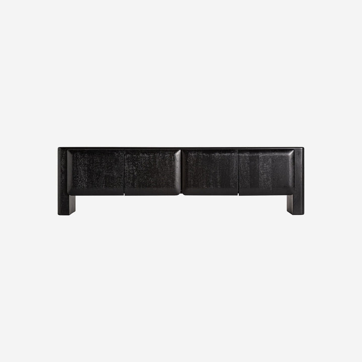Mueble para TV de madera de mango en color negro