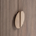 Mueble para TV de madera de mango y mármol en color marrón 200 x 45 x 60 cm – detalle