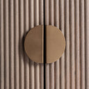 Mueble para TV de madera de mango y mármol en color marrón 200 x 45 x 60 cm – detalle