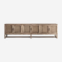 Mueble para TV de madera de olmo en color marrón 220 x 45 x 60 cm