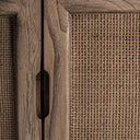 Mueble para TV de madera de olmo en color marrón 220 x 45 x 60 cm – detalle