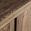 Mueble para TV de madera de olmo en color marrón 280 x 48 x 65 cm – detalle