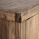 Mueble para TV de madera de olmo en color marrón 280 x 48 x 65 cm – detalle