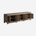 Mueble para TV de madera de pino reciclado en color marrón