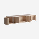 Mueble para TV de madera de roble en color beige
