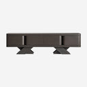 Mueble para TV de madera de roble en color negro 200 x 45 x 55 cm