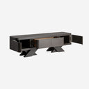 Mueble para TV de madera de roble en color negro 200 x 45 x 55 cm