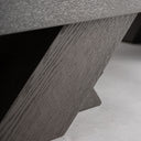 Mueble para TV de madera de roble en color negro 200 x 45 x 55 cm – detalle