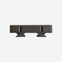 Mueble para TV de madera de roble en color negro 200 x 45 x 55 cm