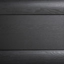 Mueble para TV de madera de roble en color negro de inspiración art déco – detalle