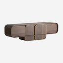 Mueble para TV de madera de roble en color nogal
