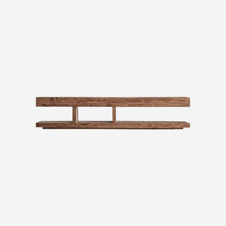 Mueble para TV de madera de teca reciclada en color marrón envejecido