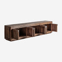 Mueble para TV de madera recuperada y hierro en color marrón 253 x 45 x 60 cm