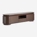 Mueble para TV de MDF en color marrón brillo