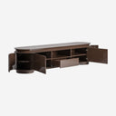 Mueble para TV de MDF en color marrón brillo