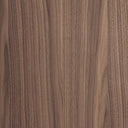 Mueble para TV de MDF y chapa de nogal en color marrón – detalle