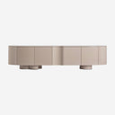 Mueble para TV de MDF y hierro en color crema