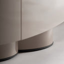 Mueble para TV de MDF y hierro en color crema – detalle