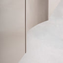 Mueble para TV de MDF y hierro en color crema – detalle