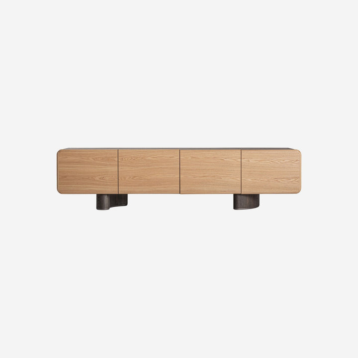 Mueble para TV de MDF y madera contrachapada en color marrón claro