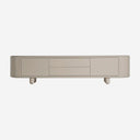 Mueble para TV de MDF y melamina en color crema
