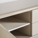 Mueble para TV de MDF y melamina en color crema – detalle