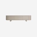 Mueble para TV de MDF y melamina en color crema