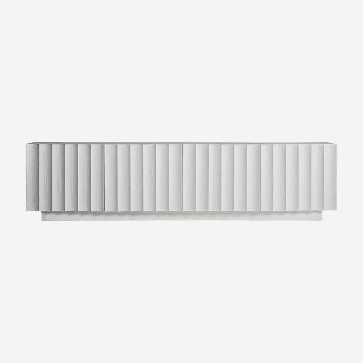Mueble para TV de resina y MDF en color blanco