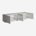 Mueble para TV de resina y MDF en color blanco