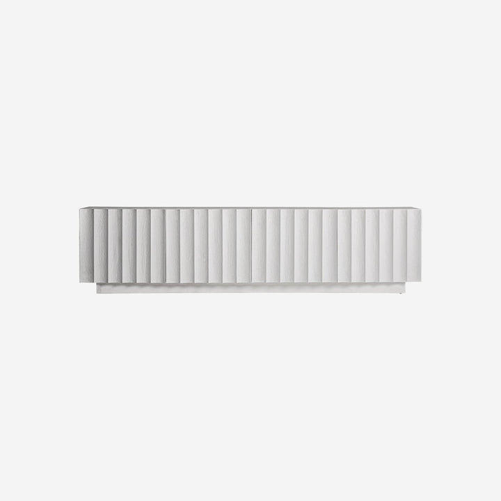 Mueble para TV de resina y MDF en color blanco