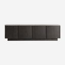 Mueble para TV de travertino y madera de fresno en color gris