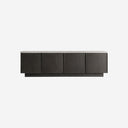 Mueble para TV de travertino y madera de fresno en color gris