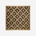 Panel decorativo de bambú en tonos marrones