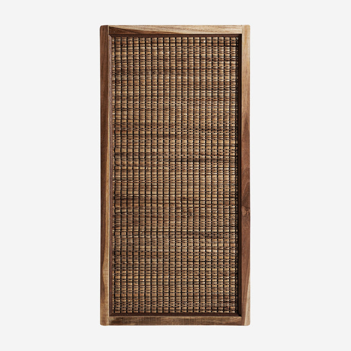 Panel decorativo de fibra natural en color marrón 50 x 100 cm