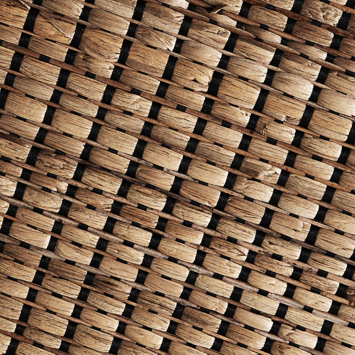 Panel decorativo de fibra natural en color marrón 50 x 100 cm – detalle