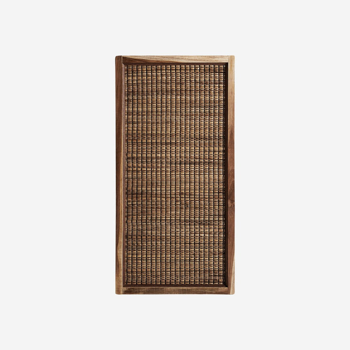 Panel decorativo de fibra natural en color marrón 50 x 100 cm