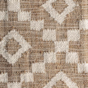 Panel decorativo de madera de mango y algodón en tonos claros – detalle