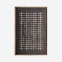 Panel decorativo de madera de pino reciclado en tonos oscuros