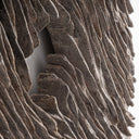 Panel decorativo de madera de suar de aire étnico – Marrón / 90 x 90 cm – detalle