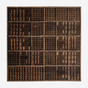 Panel decorativo de madera recuperada – Marrón natural / 167 x 169 cm