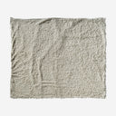 Plaid de algodón – Blanco roto / 170 x 142 cm