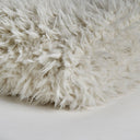 Plaid de algodón – Blanco roto / 170 x 142 cm – detalle