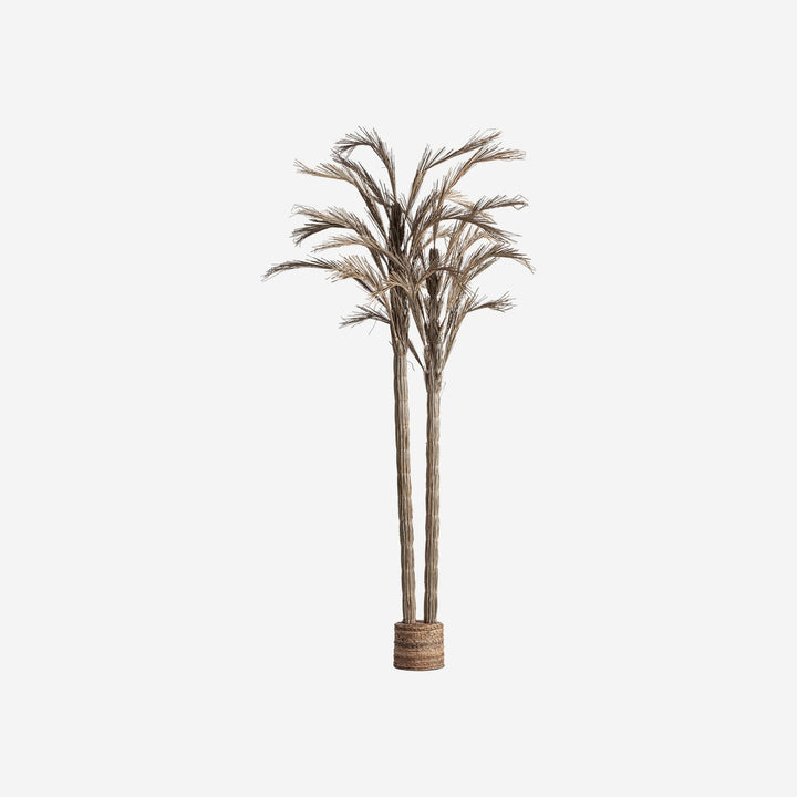 Planta artificial de fibra natural en tonos neutros