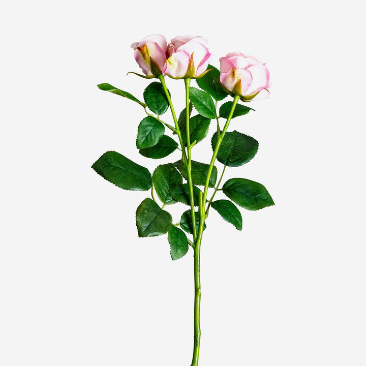 Planta artificial de plástico y poliéster en color rosa (pack de 12)