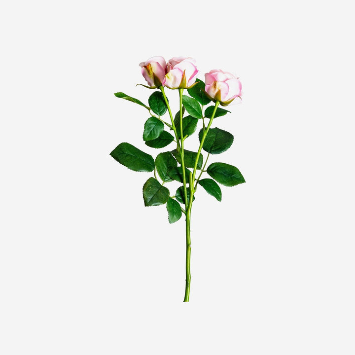 Planta artificial de plástico y poliéster en color rosa (pack de 12)