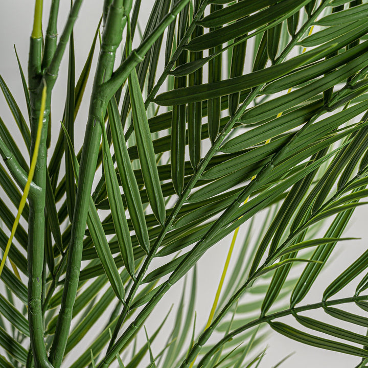 Planta artificial de poliéster y plástico en color verde 55 x 145 cm – detalle